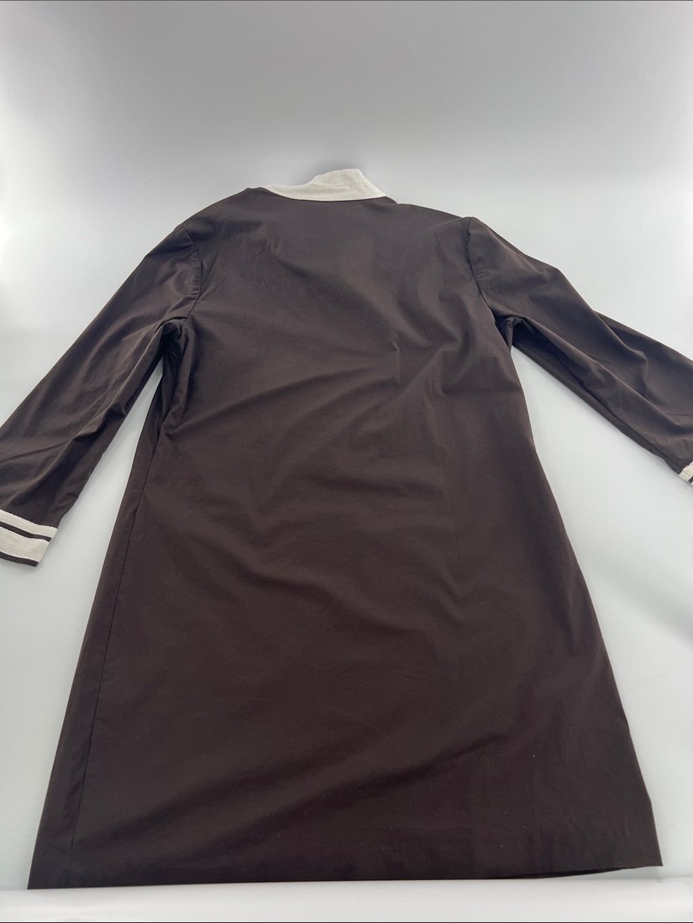Tory Burch Classic Brown V-Neck Tunic Mini Dress Casual Boho timeless - Picture 9 of 9